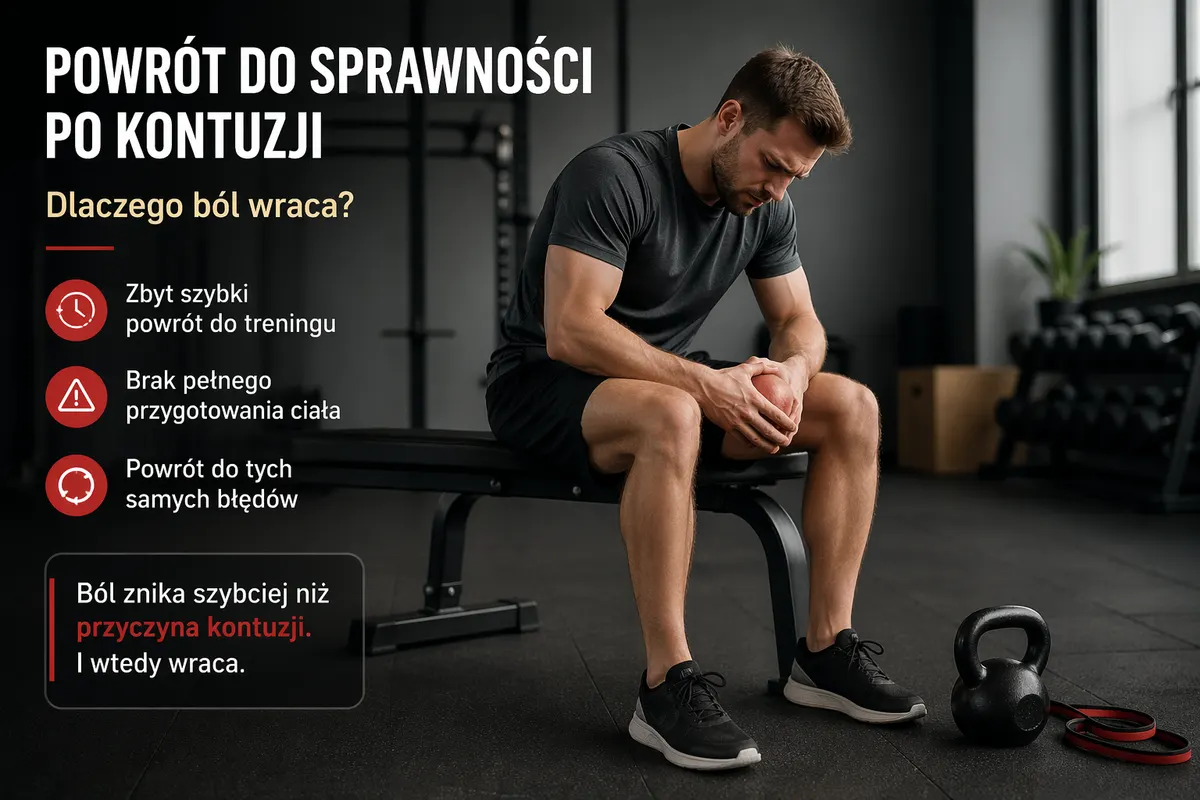 powrót do sprawności po kontuzji – ból wraca podczas treningu