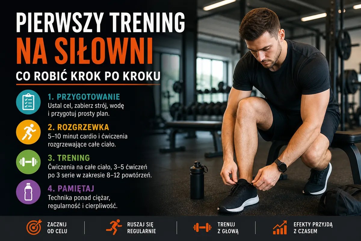 Plan treningu siłownia początkujący Plan treningu na siłowni dla początkujących