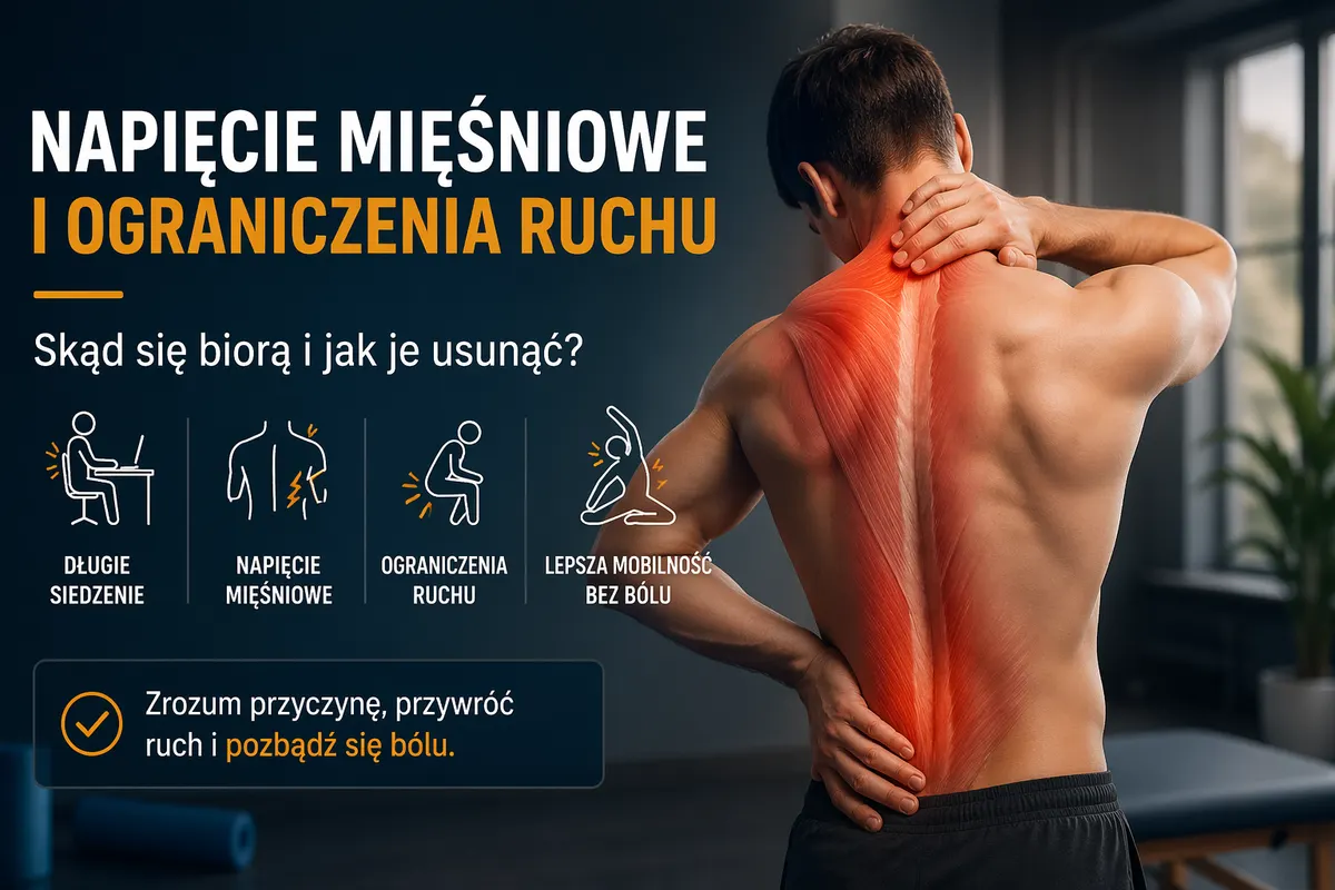 napięcie mięśniowe i ograniczenia ruchu – sztywność i brak mobilności