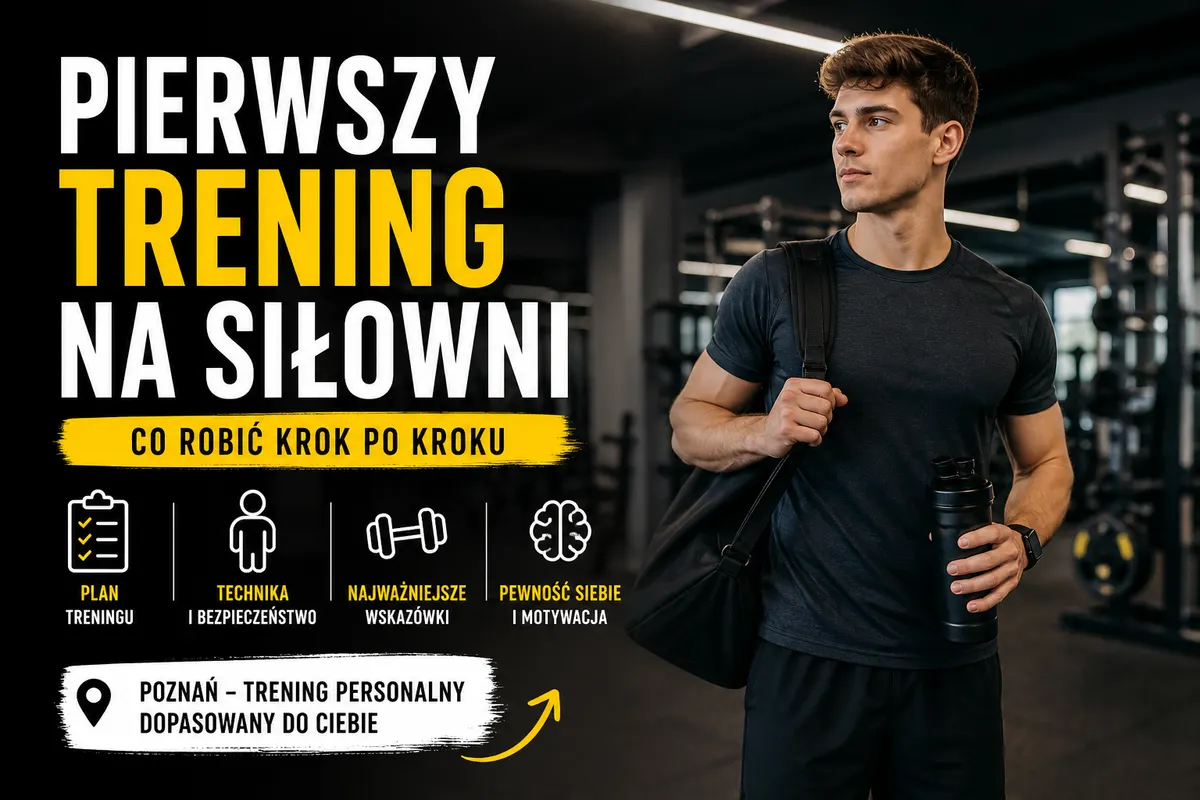 Pierwszy trening na siłowni Pierwszy trening na siłowni — jak zacząć krok po kroku