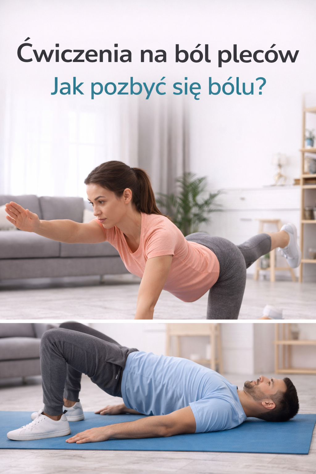 ćwiczenia na ból pleców odcinek lędźwiowy stabilizacja core